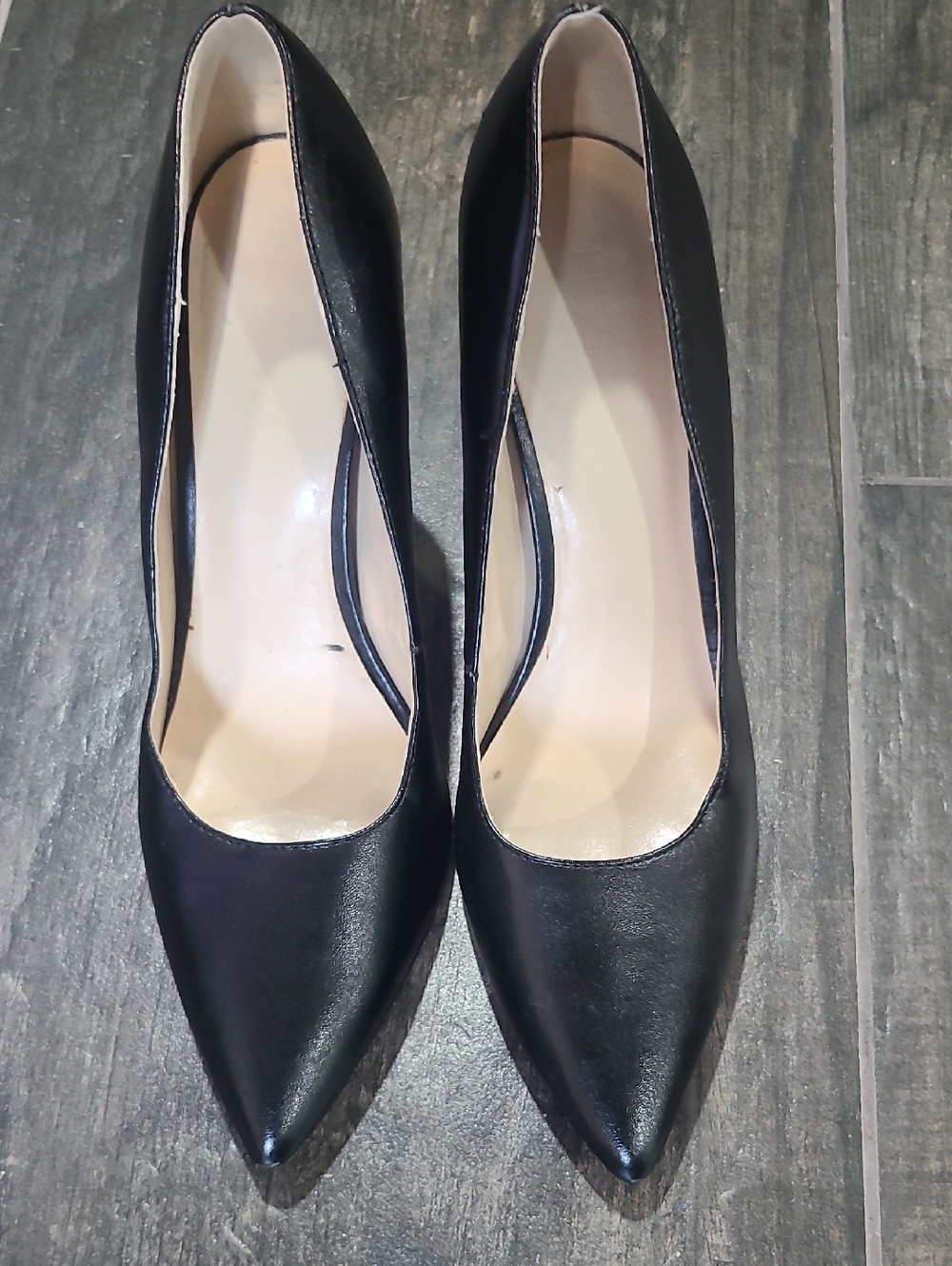 Jenn Ardor Black Pointed-Toe High Heels